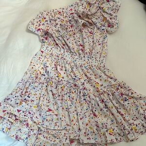 Buddy love one shoulder ruffle dress